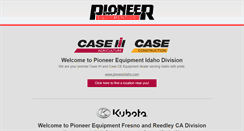 Desktop Screenshot of pioneerequipment.com